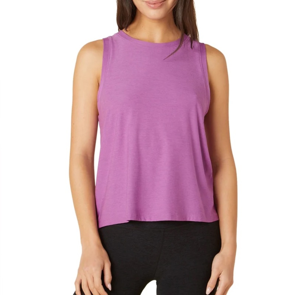 Beyond Yoga Purple Sleeveless Tank Top